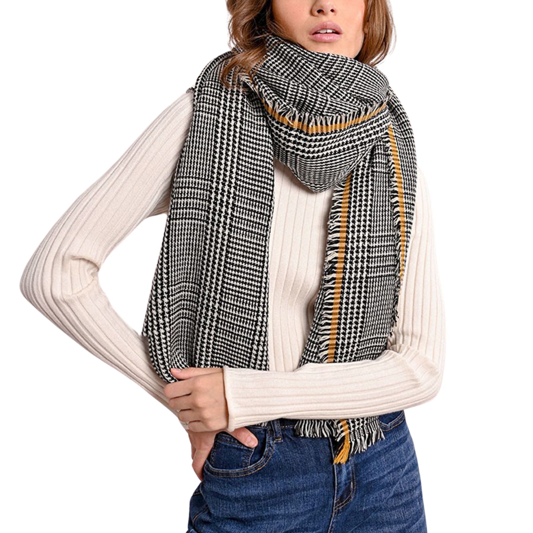 Sciarpa Donna Bicolore Quadri MOLLY BRACKEN ZA53CN