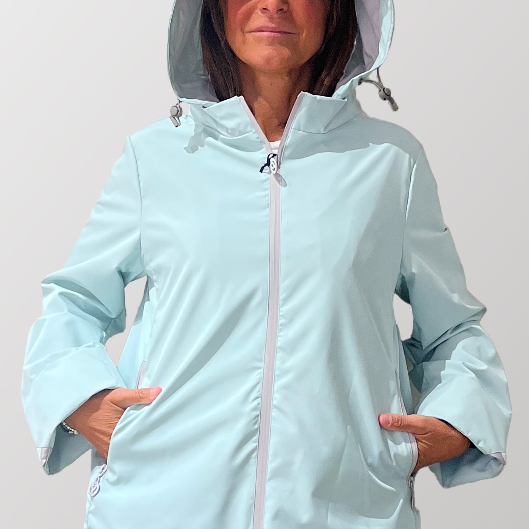 Giubbino Donna Manica Lunga Antipioggia SATINETTE DONATELLA 033