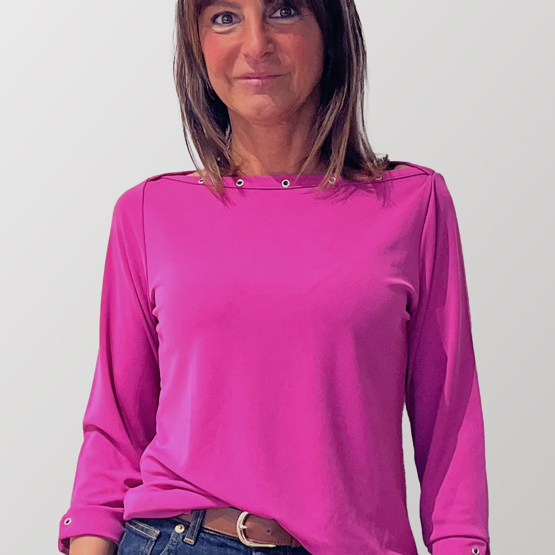 Maglia Donna Manica Tre Quarti Viscosa Leggera BARBARELLA 757M