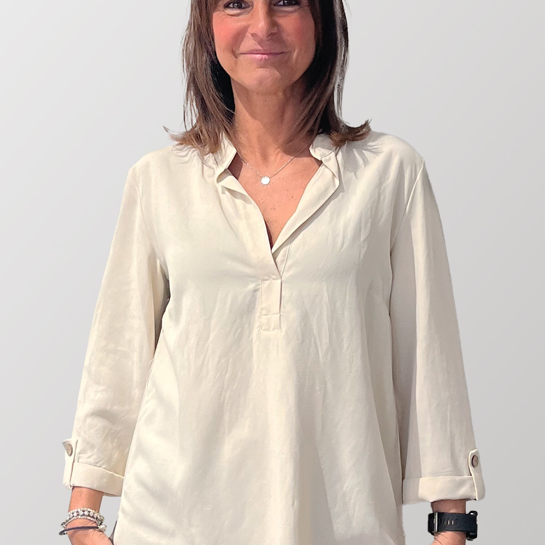 Casacca Donna Manica Tre Quarti Lino Viscosa BARBARELLA 737C
