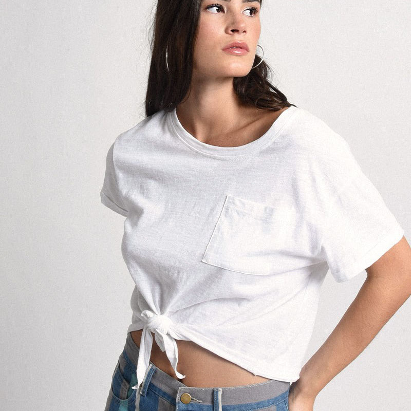 T-shirt con Nodo MOLLY BRACKEN LAR177BP