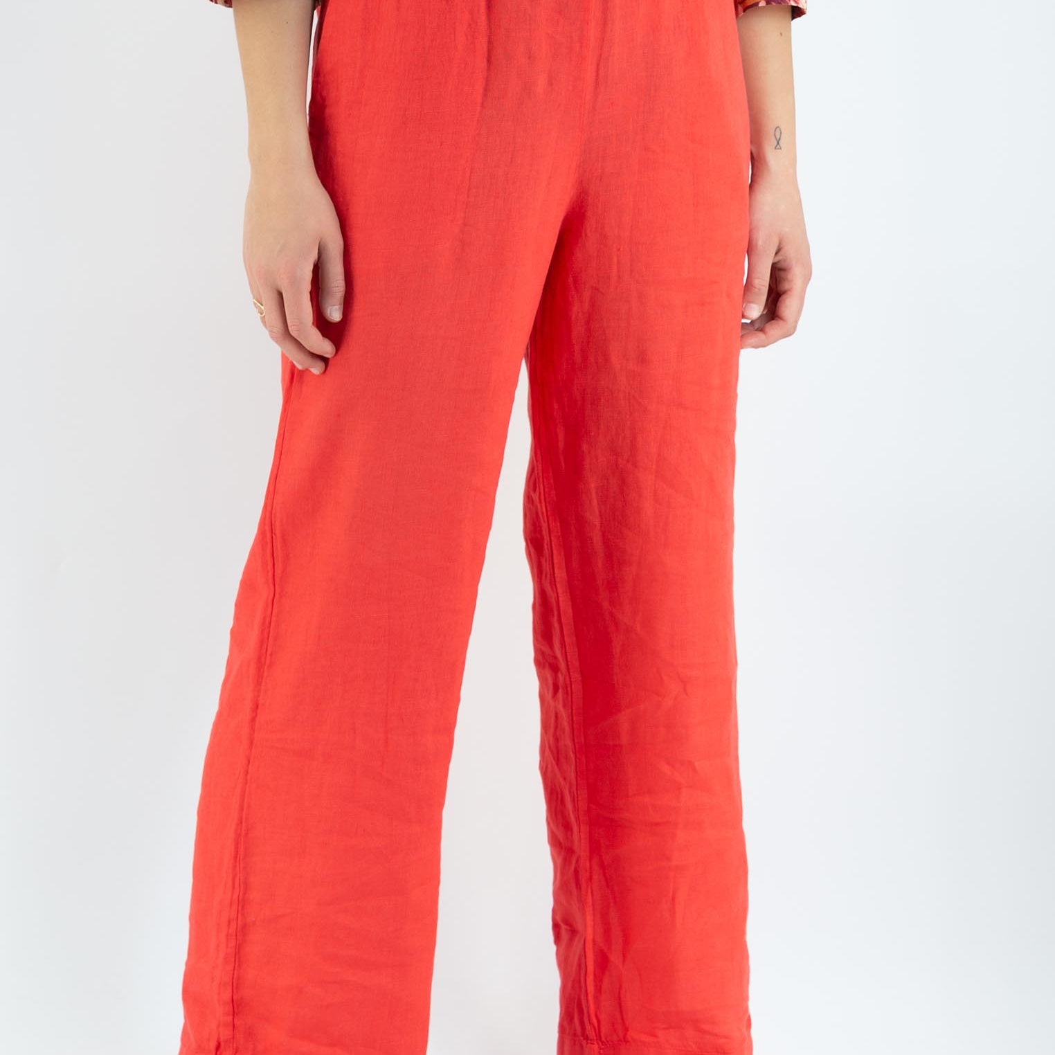 Pantalone Palazzo in Lino MARKUP MW465035
