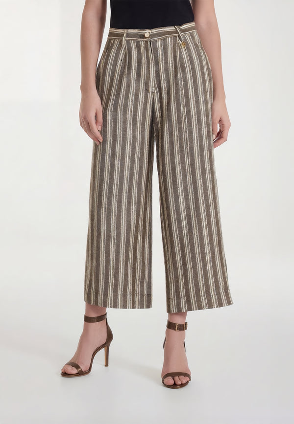YES ZEE Pantalone Donna Rigato Con Tasche ART. 01P360
