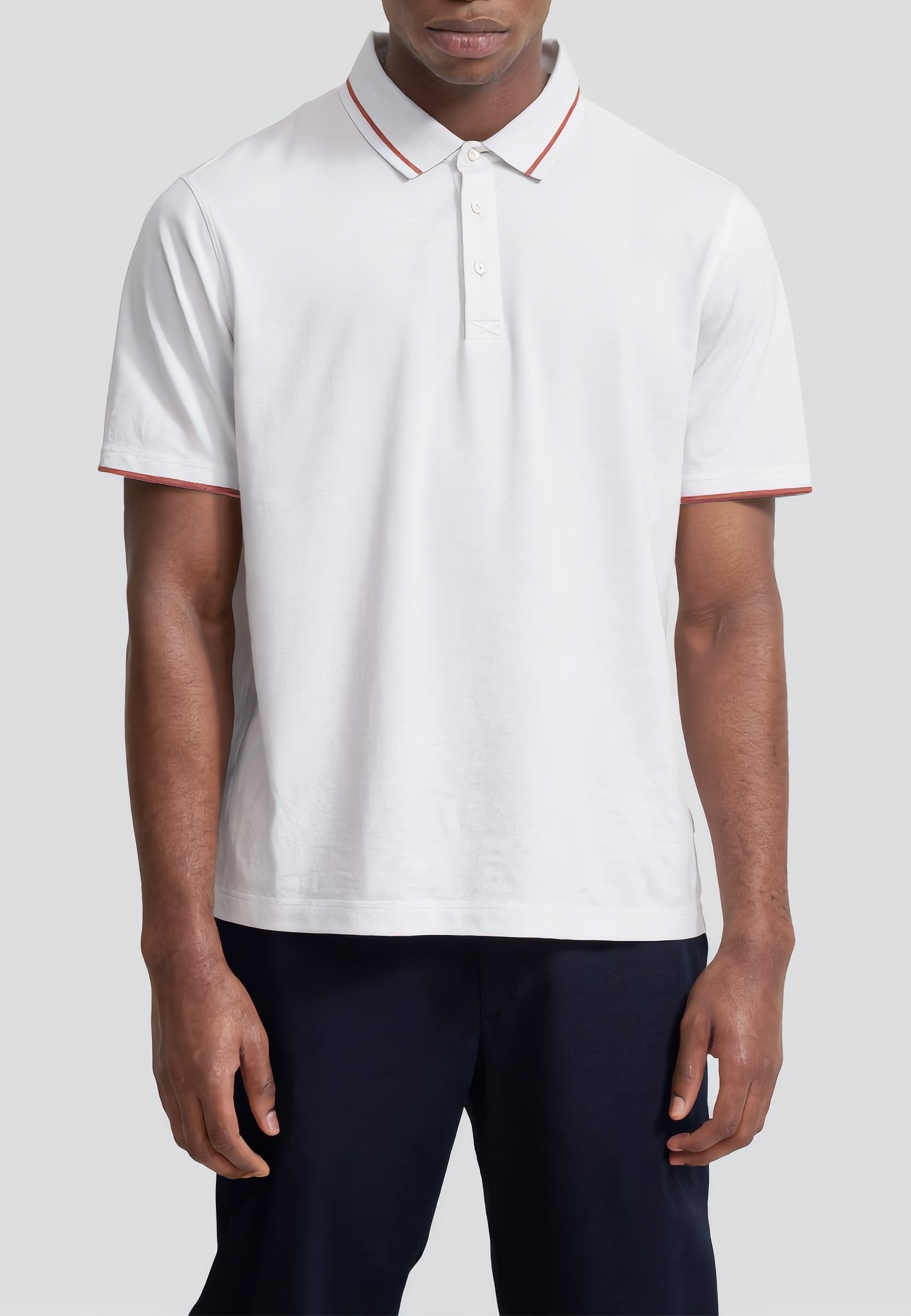 YES ZEE Polo Uomo Cotone Piquet Collo a Contrasto ART. 01T713