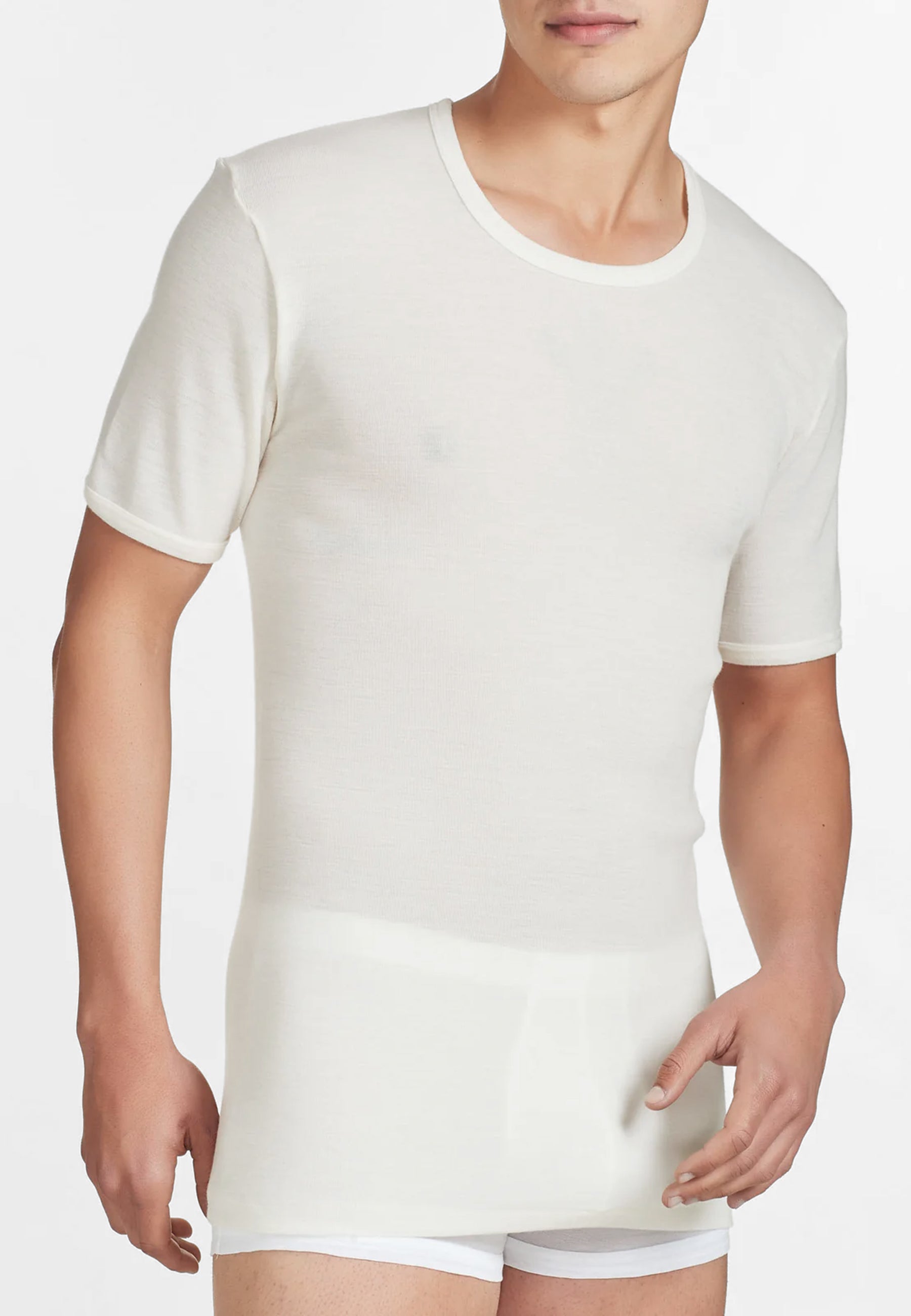 RAGNO 060037 Maglietta Mezza Manica 100% Lana Merinos