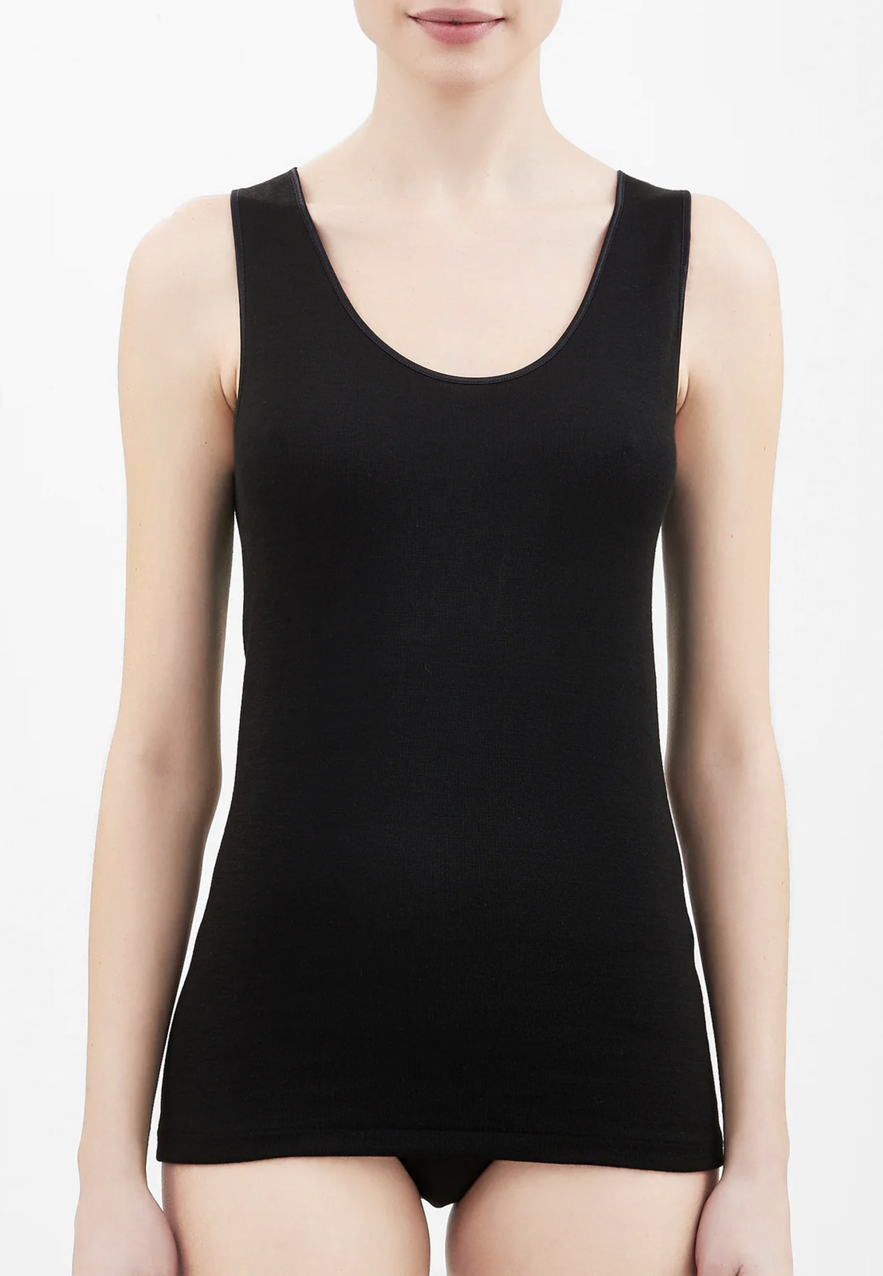 RAGNO 072452 Canottiera Spalla Larga Lana e Cotone