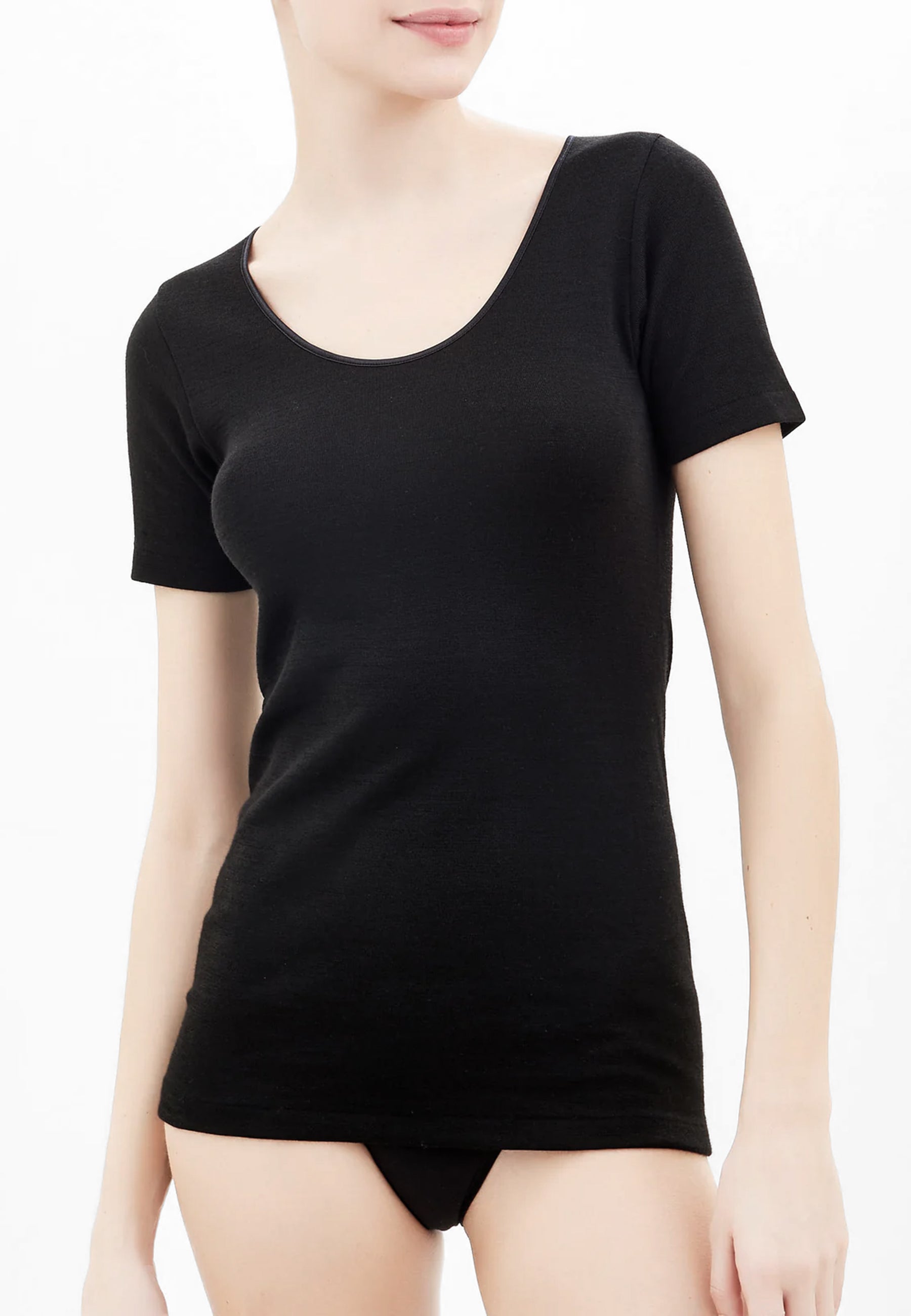 OFFERTA 3 RAGNO 072457 Maglietta Mezza Manica Donna Lana e Cotone