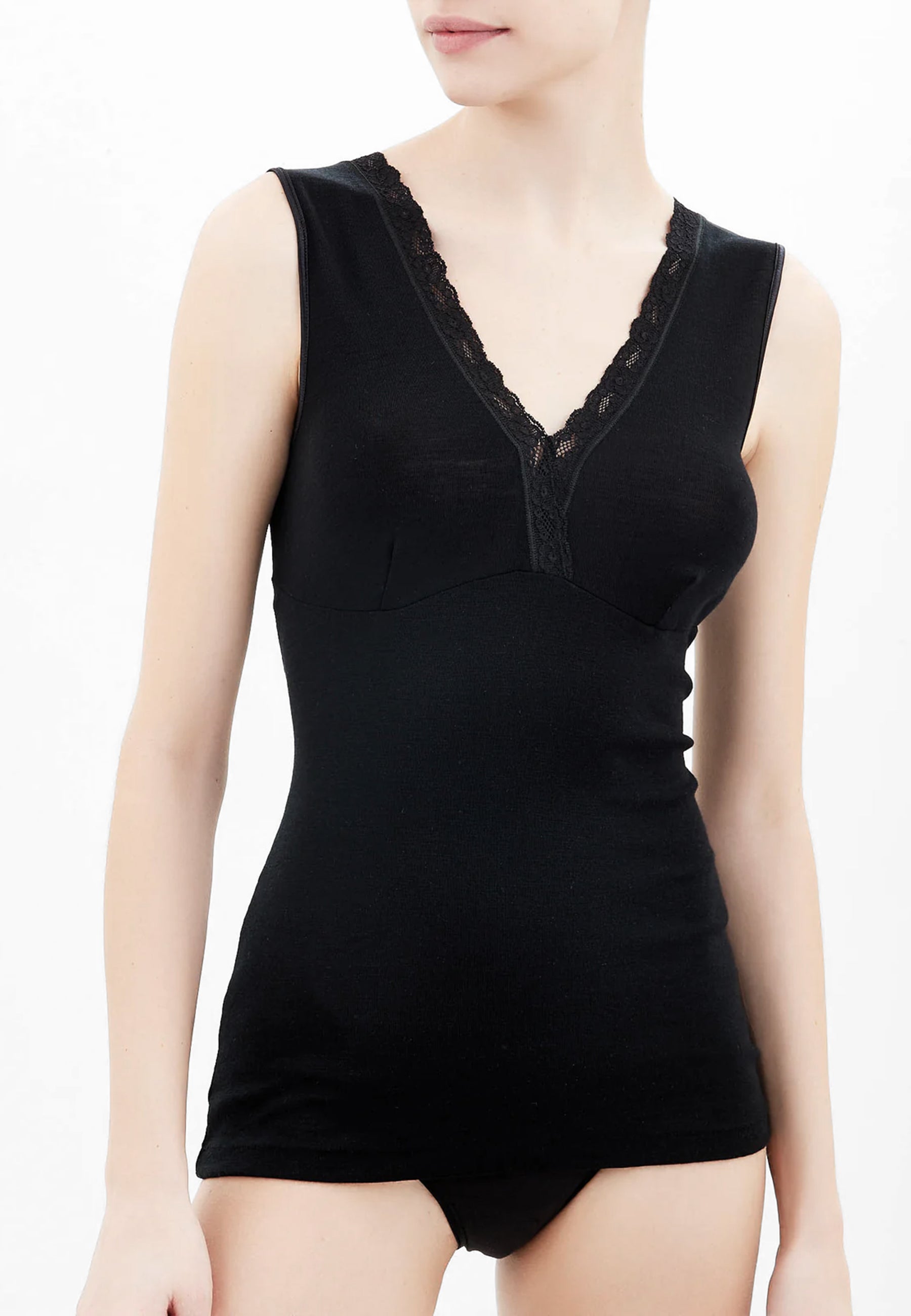 RAGNO 073094 Merino Medium Canottiera a spalla larga in lana