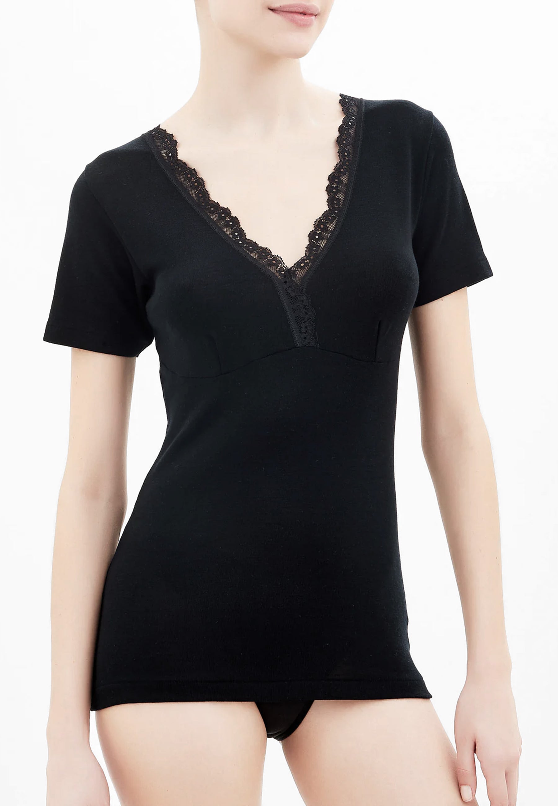 RAGNO 073098 Merino Medium Maglietta scollo a V in lana