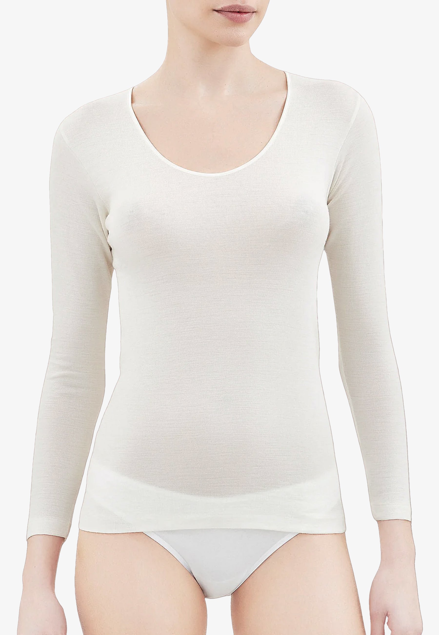 RAGNO 074029 Maglietta Manica Lunga Lana e Seta