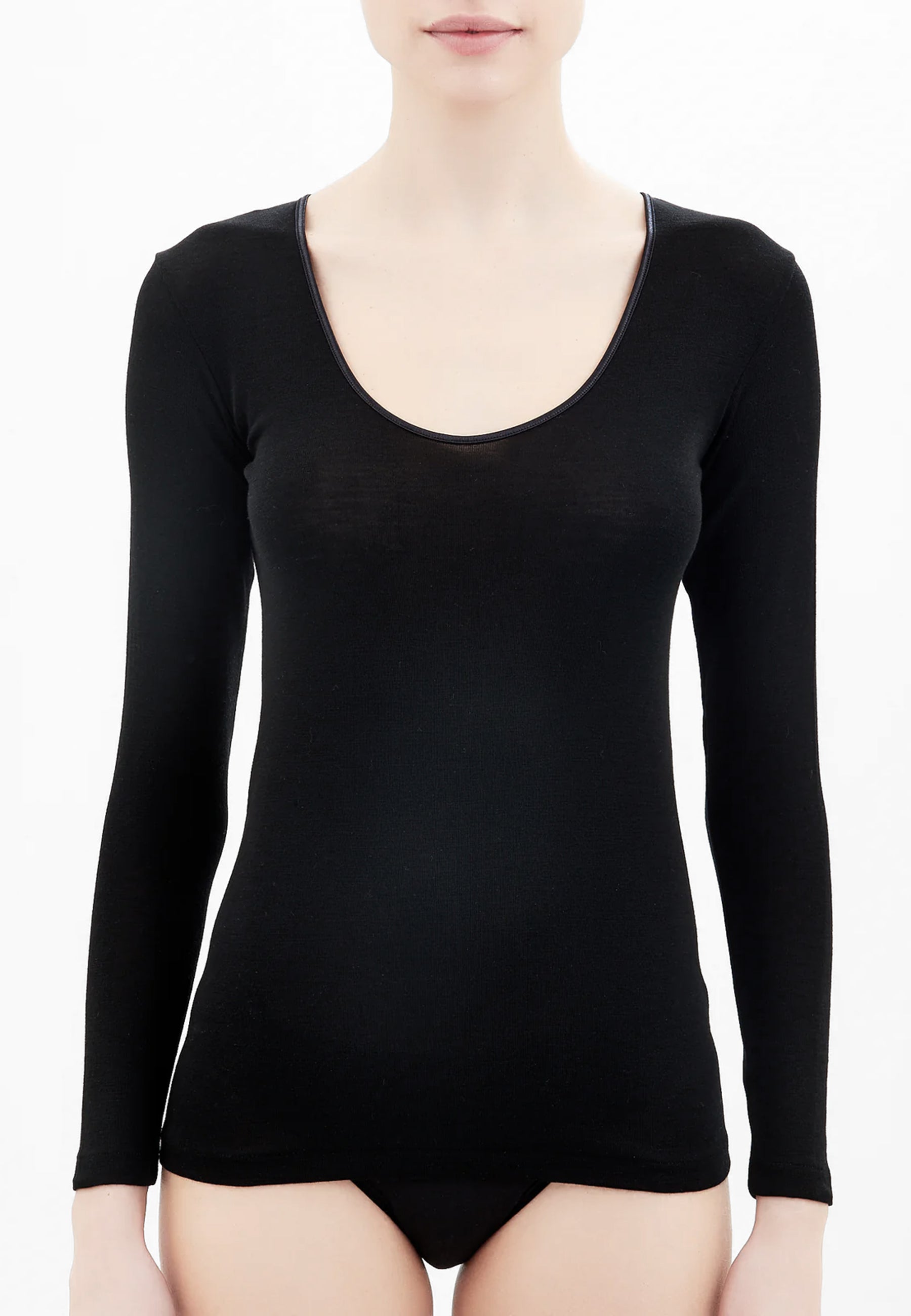 RAGNO 074029 Maglietta Manica Lunga Lana e Seta