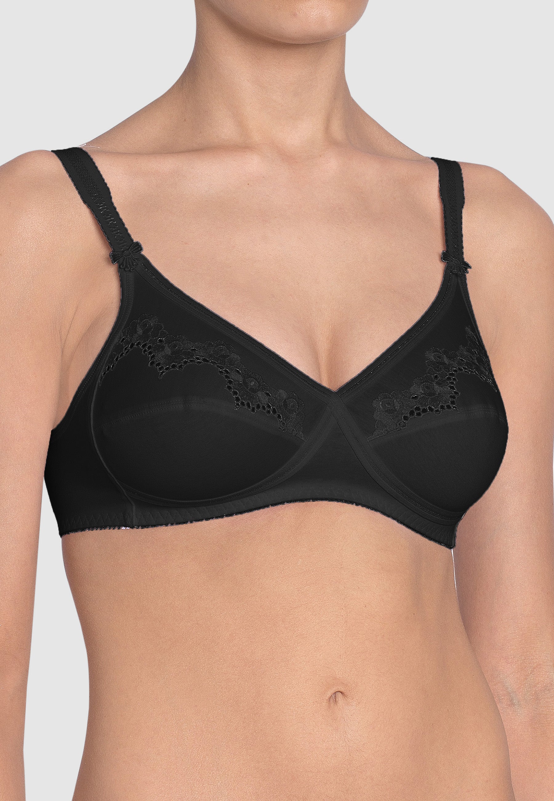 TRIUMPH ELASTI CROSS + COTTON N  Reggiseno senza Ferretto Coppa D