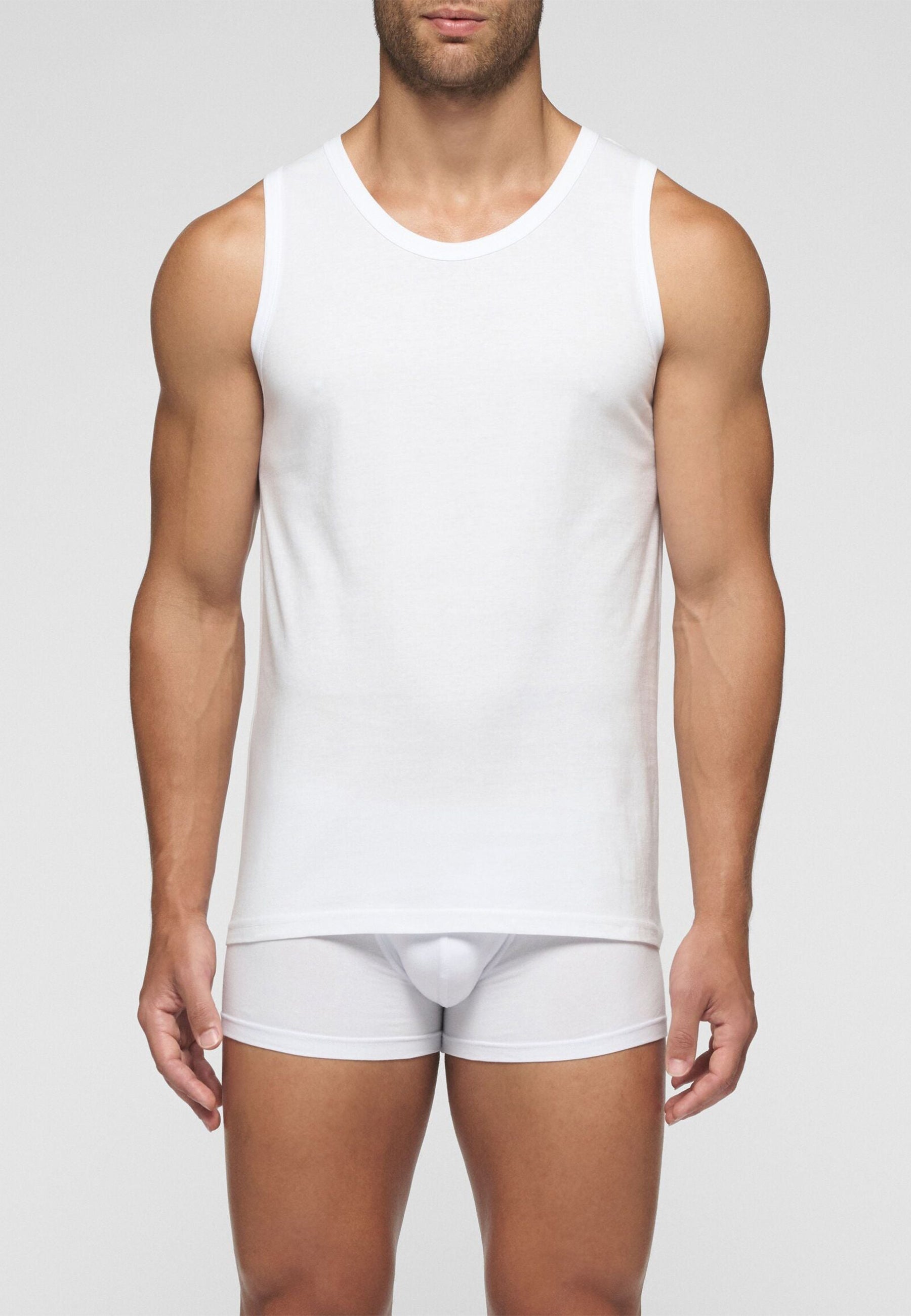 OFFERTA 3 PEZZI CAGI 1106 Canotte Spalla Larga Uomo