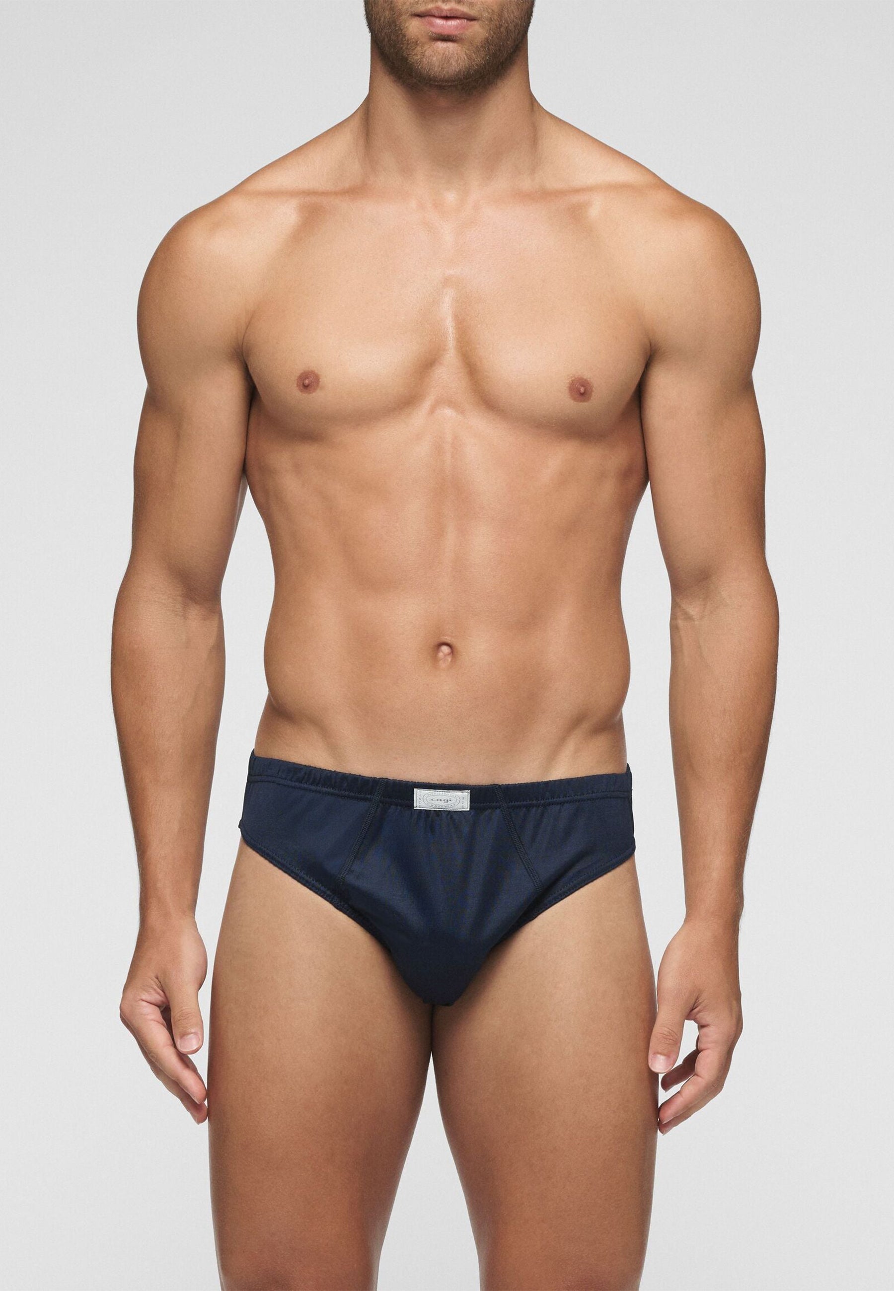 OFFERTA 3 PEZZI CAGI 1208 Slip bassi da uomo in 100% Filo di Scozia