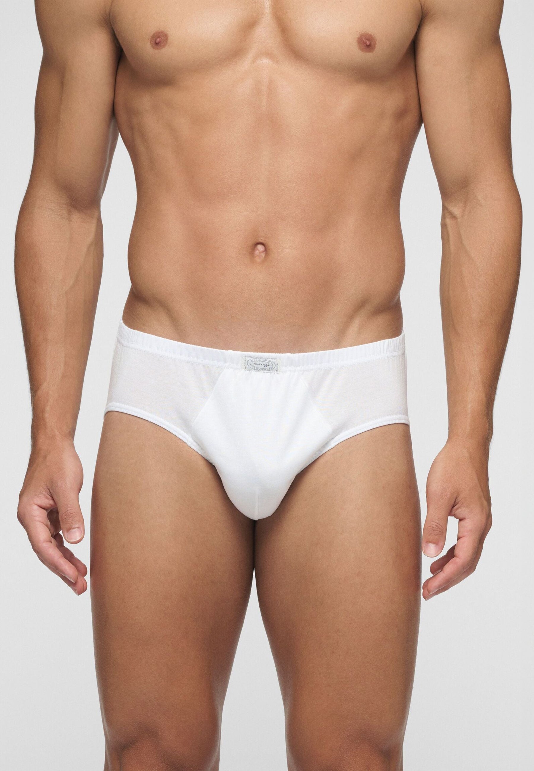 OFFERTA 3 PEZZI CAGI 1210 Slip Uomo Medi 100% Filo di Scozia