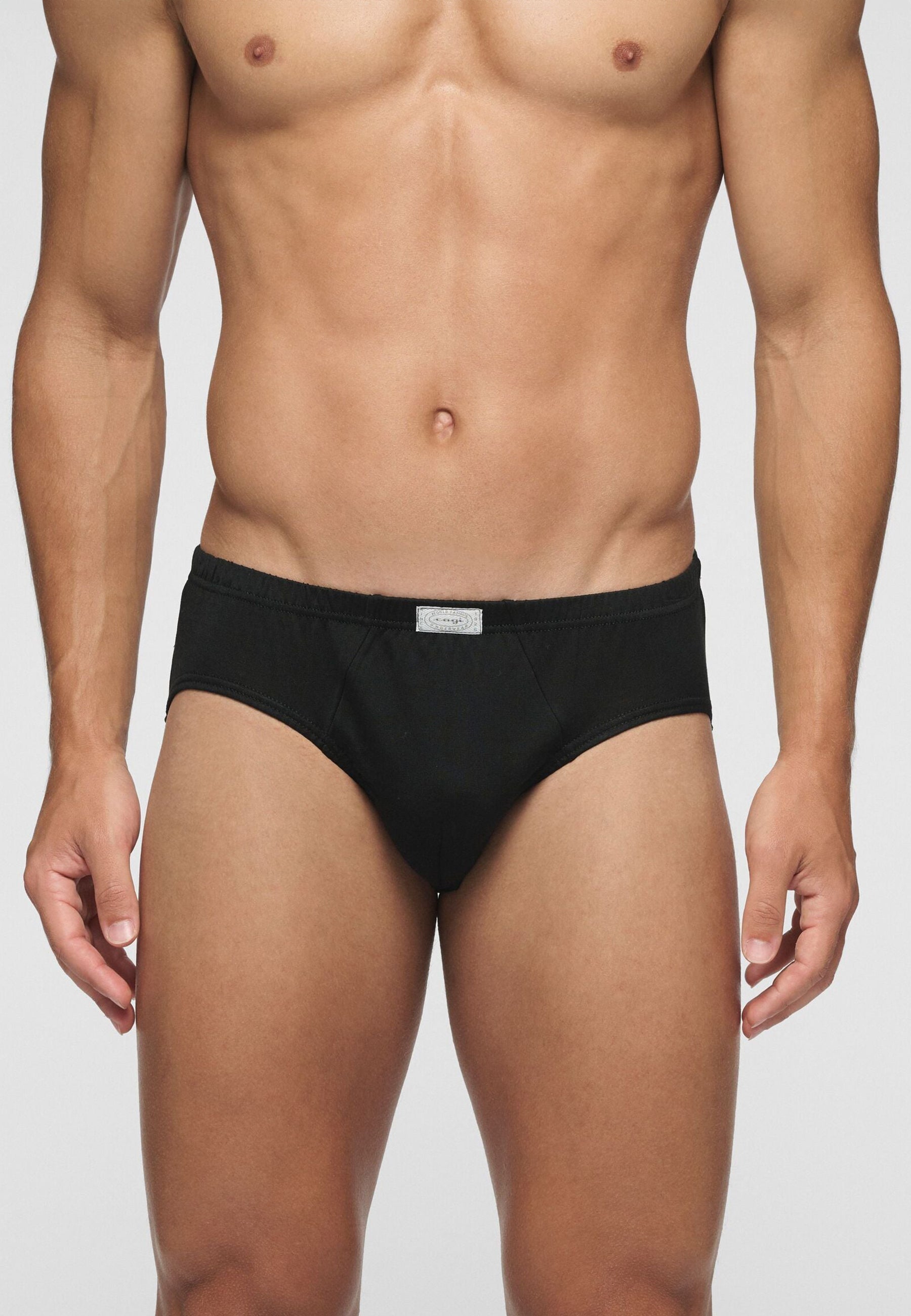 OFFERTA 3 PEZZI CAGI 1210 Slip Uomo Medi 100% Filo di Scozia