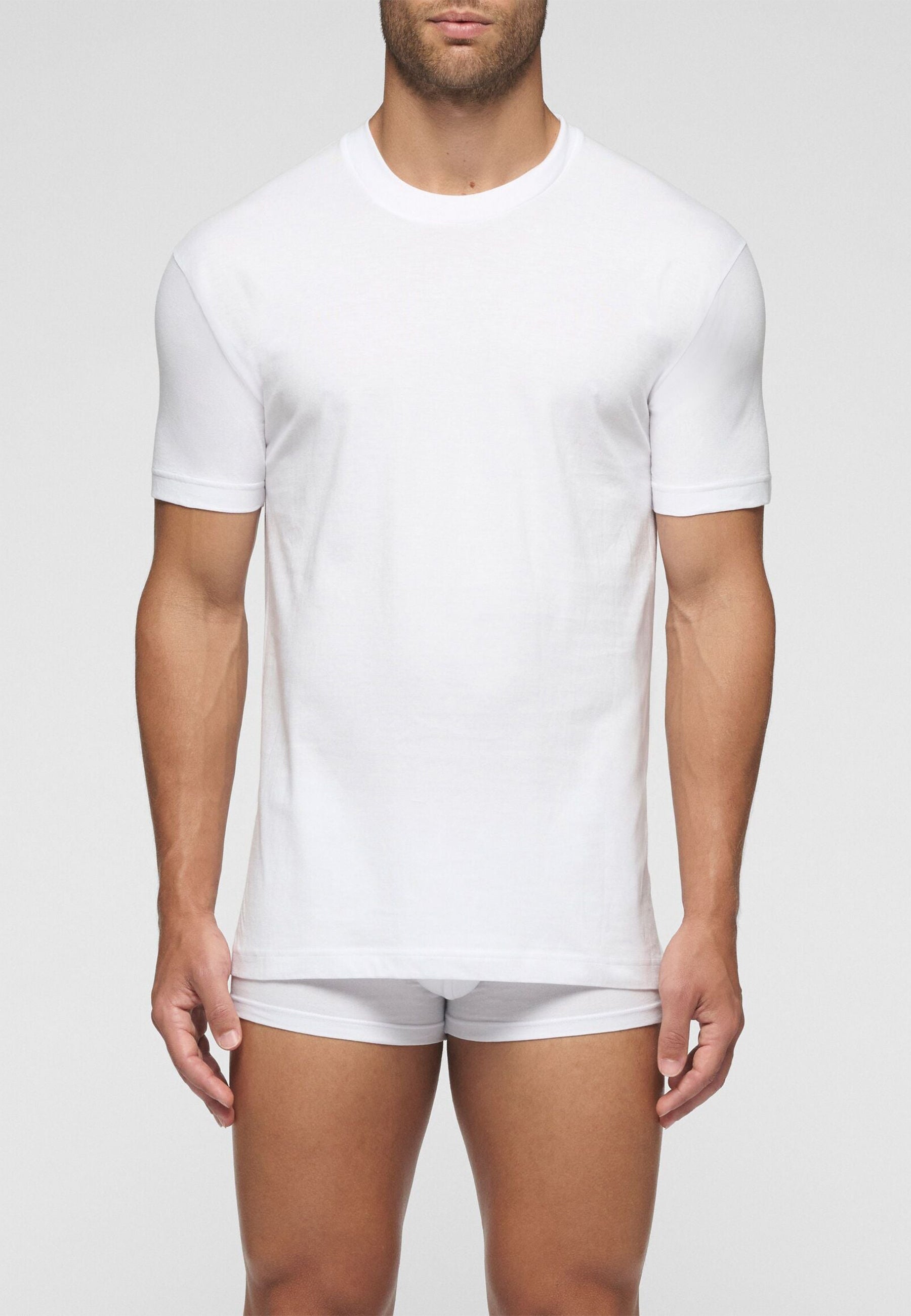 CAGI 1306 T-shirt Girocollo Alto Uomo