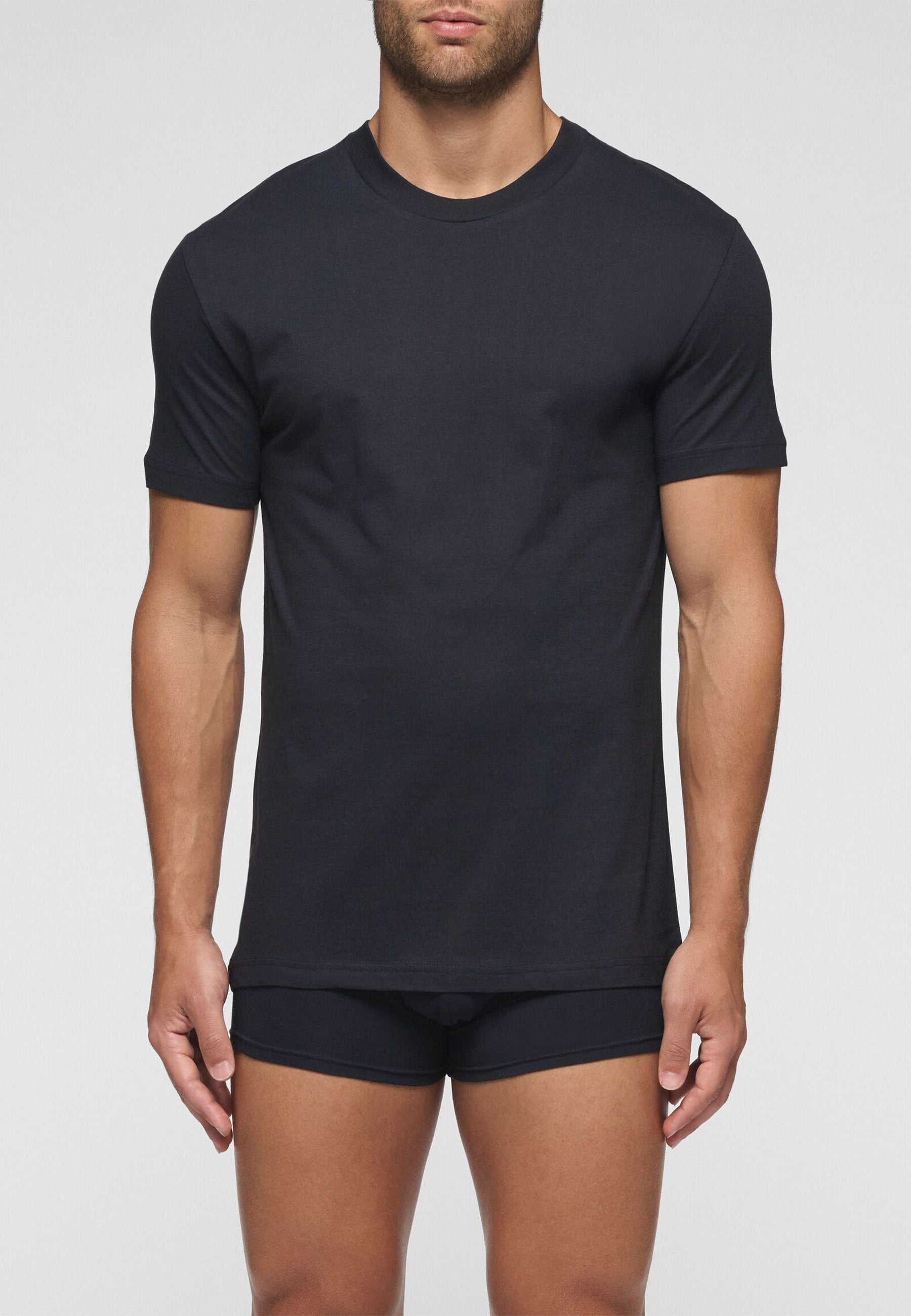 CAGI 1306 T-shirt Girocollo Alto Uomo