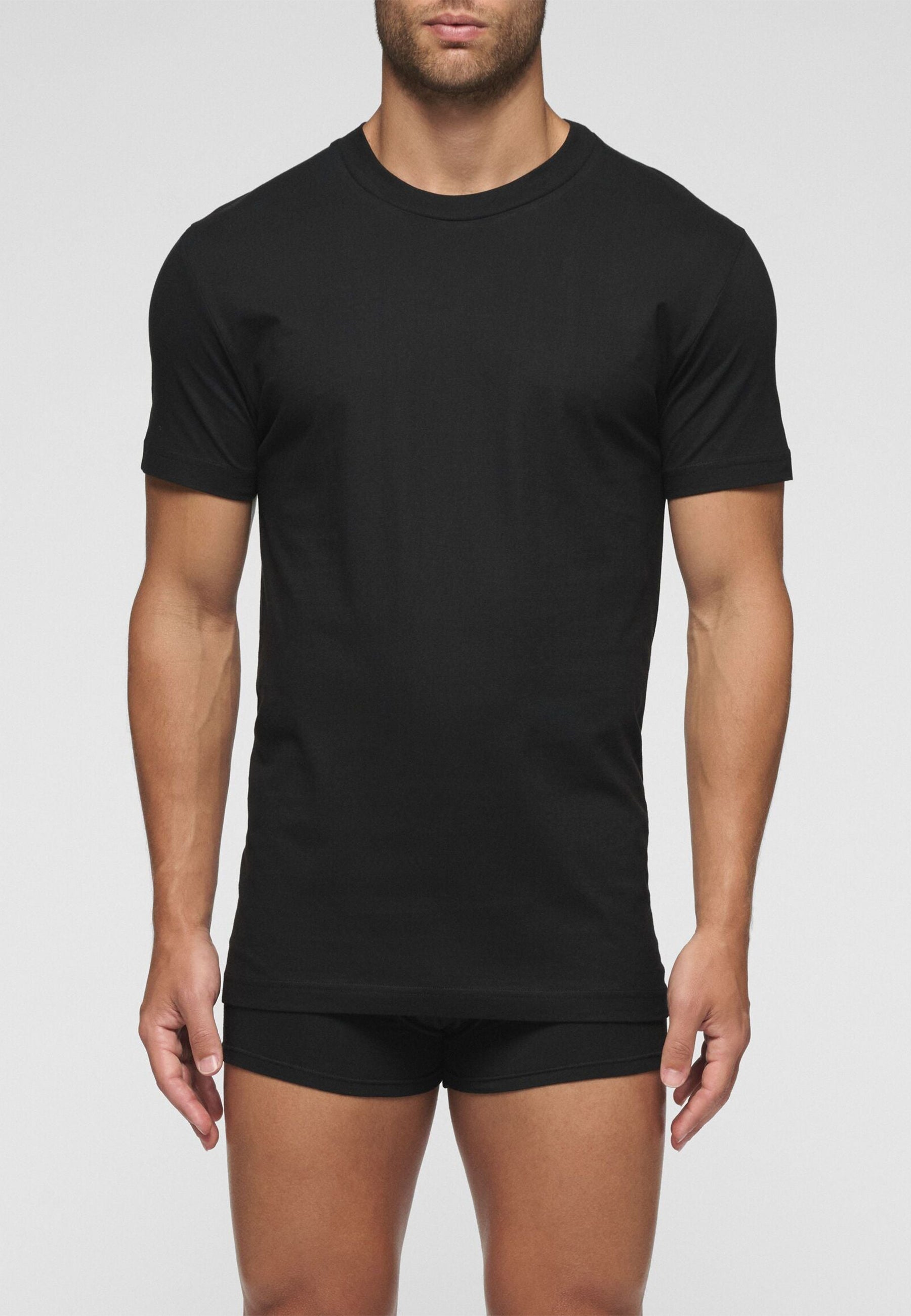 CAGI 1306 T-shirt Girocollo Alto Uomo