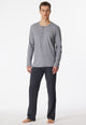 SCHIESSER 159630 Pigiama Uomo Manica Lunga 100% Cotone