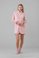 NOI DI NOTTE Vestaglia donna zip pile applicazione barboncino ART. GE003019