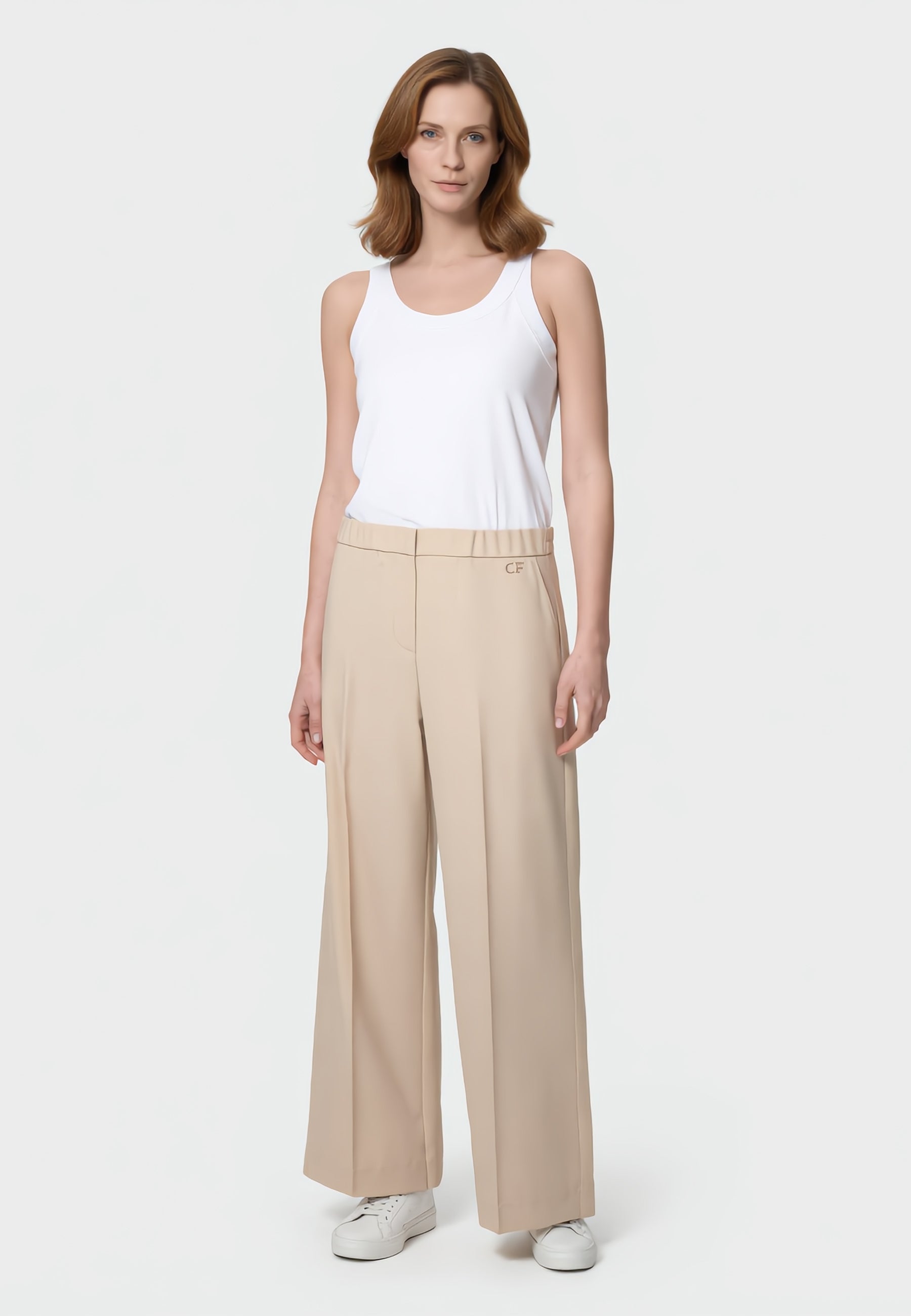 CARLA FERRONI Pantalone Lungi Donna Ampio Fluido Estivo 17751