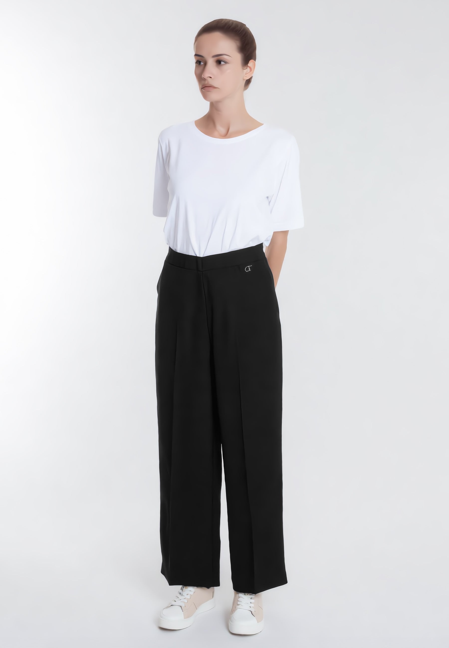 CARLA FERRONI Pantalone Lungi Donna Ampio Fluido Estivo 17751