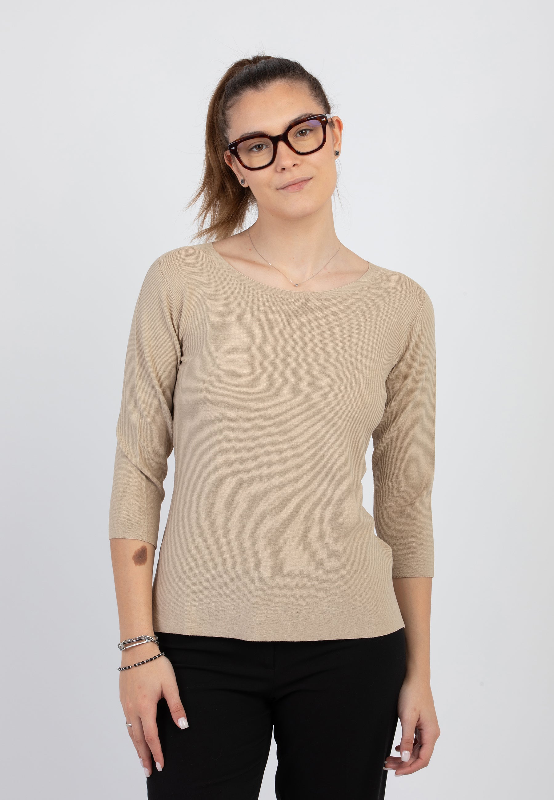 Maglia Donna Manica Tre Quarti Viscosa PREMODE 355704