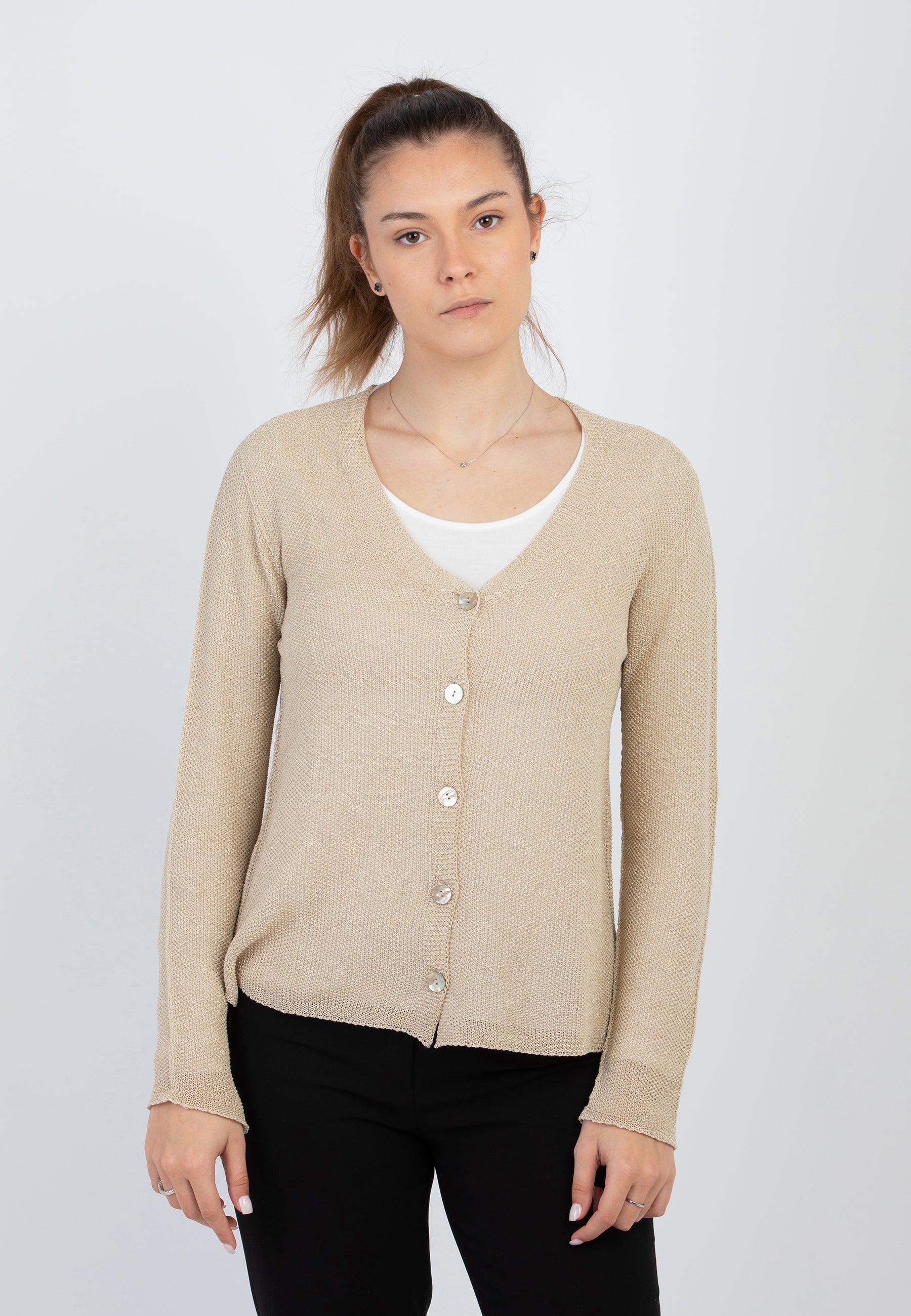 Giacca Donna Cardigan Maglia Cotone Leggero PREMODE 355371
