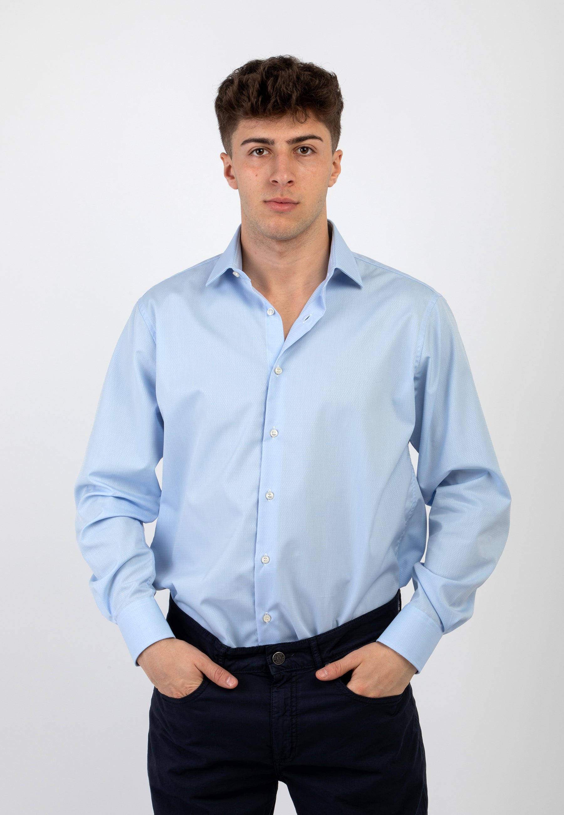 Camicia Uomo Regular 100% Cotone NO STIRO Armaturato INGRAM 69320