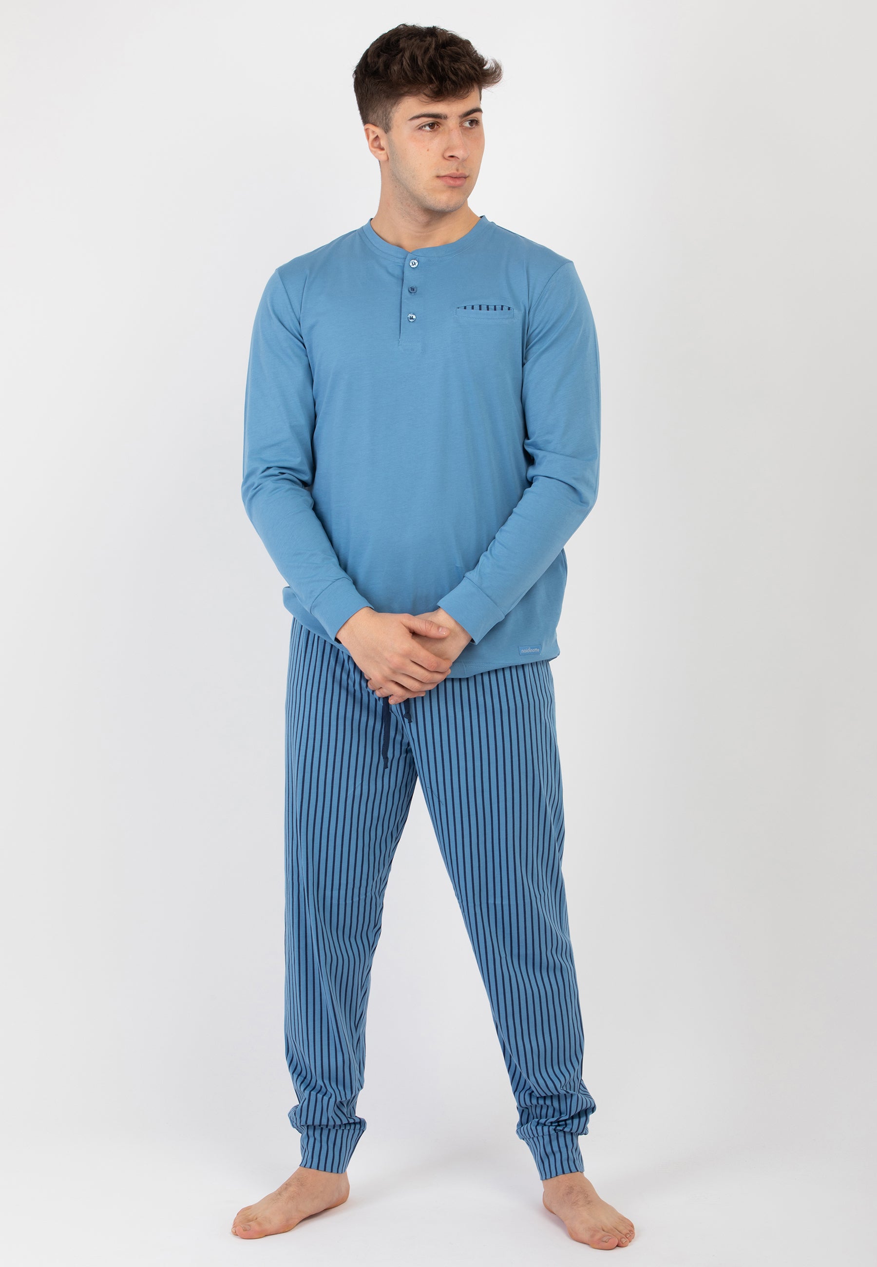 Pigiama Uomo Lungo Cotone Leggero NOI DI NOTTE FC003022