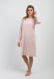 Camicia Da Notte Donna Manica Lunga 100% Cotone Leggero NOI DI NOTTE LA003264