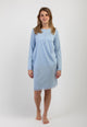 Camicia Da Notte Donna Manica Lunga 100% Cotone Leggero NOI DI NOTTE LA003264