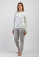 Pigiama Donna Manica Lunga 100% Cotone Leggero NOI DI NOTTE FA009009