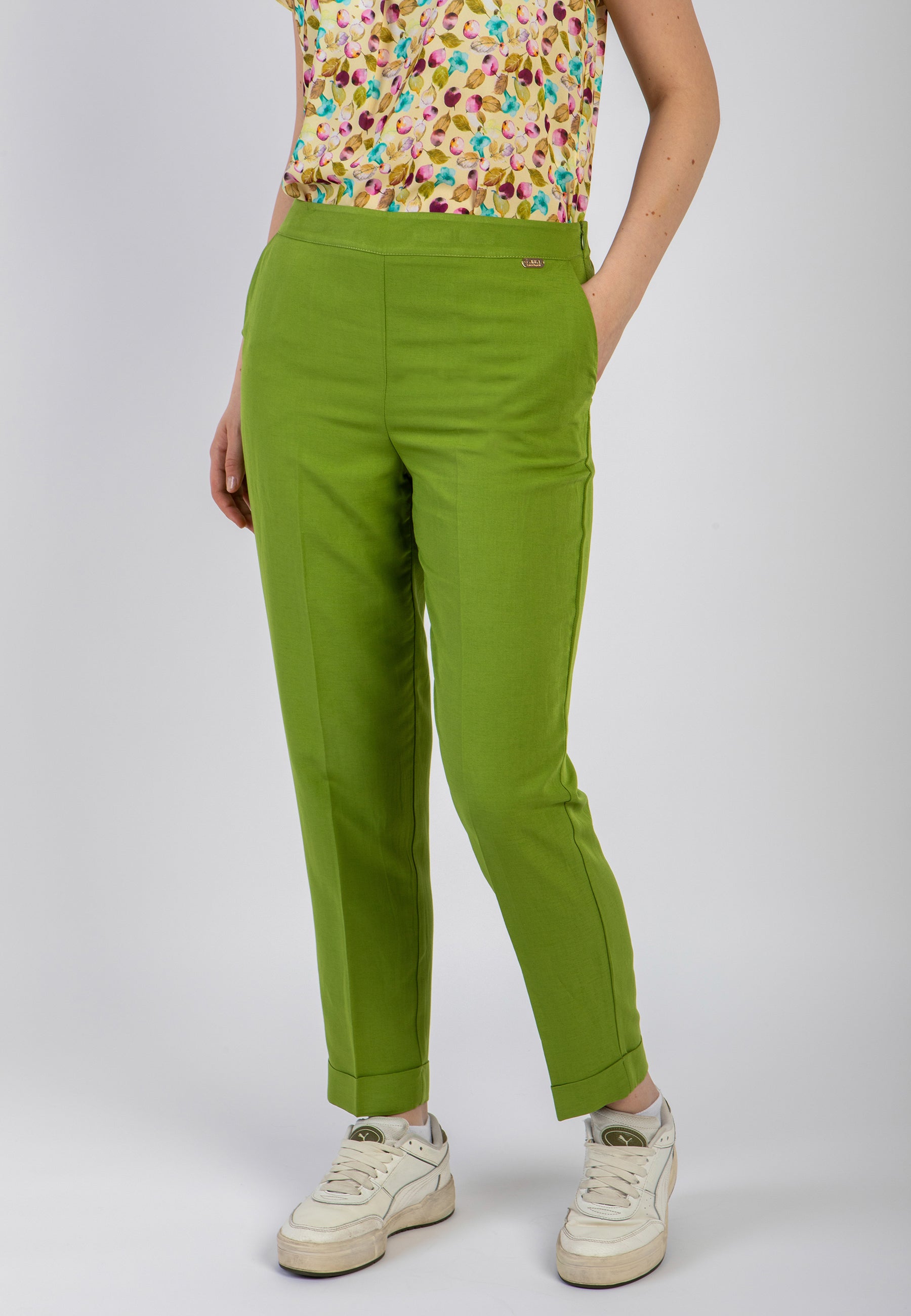 Pantalone donna lino viscosa LAURA BIAGIOTTI LB24P1856