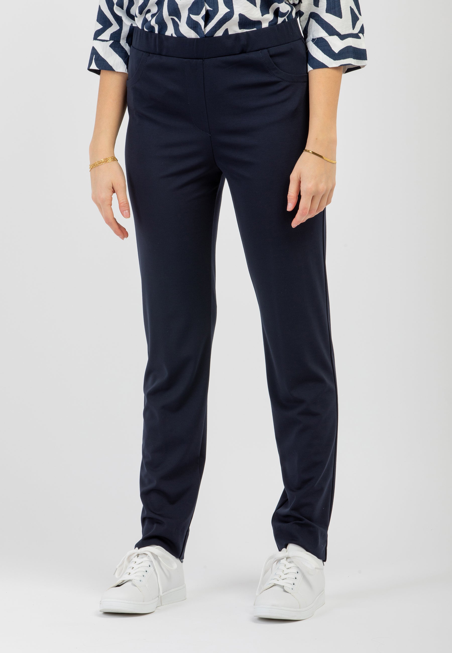 Pantalone Donna Elastico in Vita Maglina Leggero CARLA FERRONI 17280