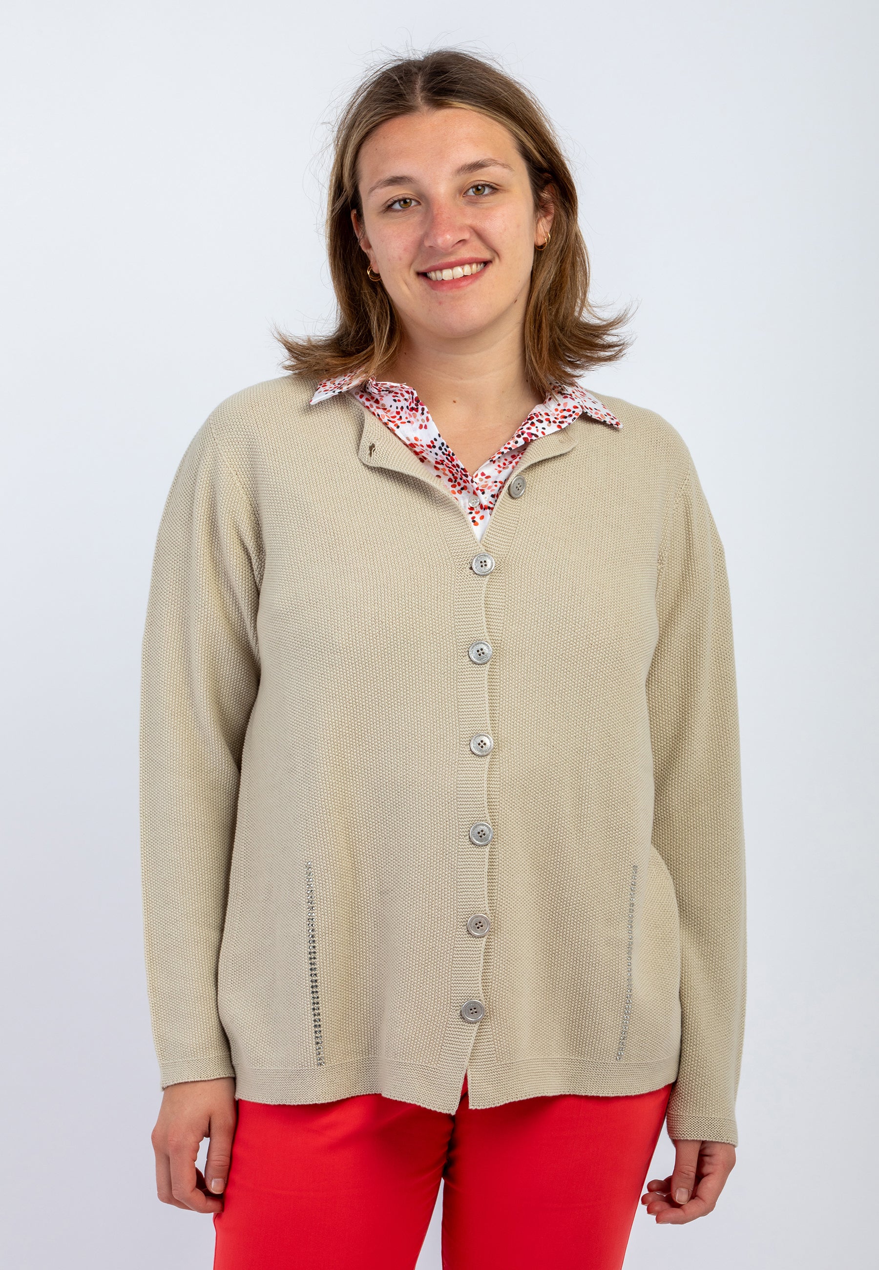 Giacca Donna Maglia Corenana Cotone LE MORBIDE 02004