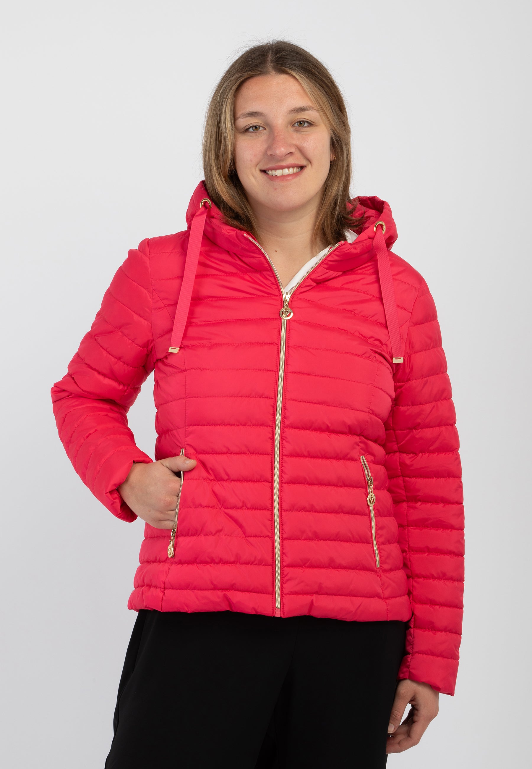 Giubbino Donna Manica Lunga Trapuntato Leggero SATINETTE GIAMILA 027