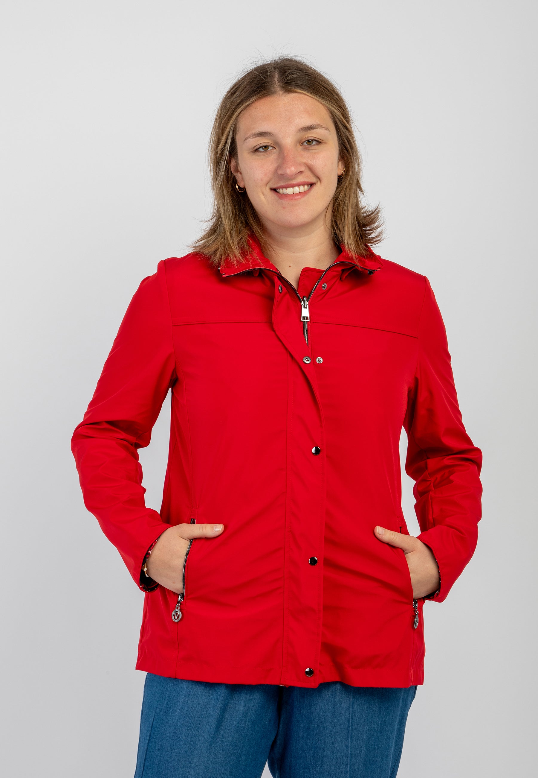 Giubbino Donna Manica Lunga Reversibile Antipioggia SATINETTE GIULIANA 018