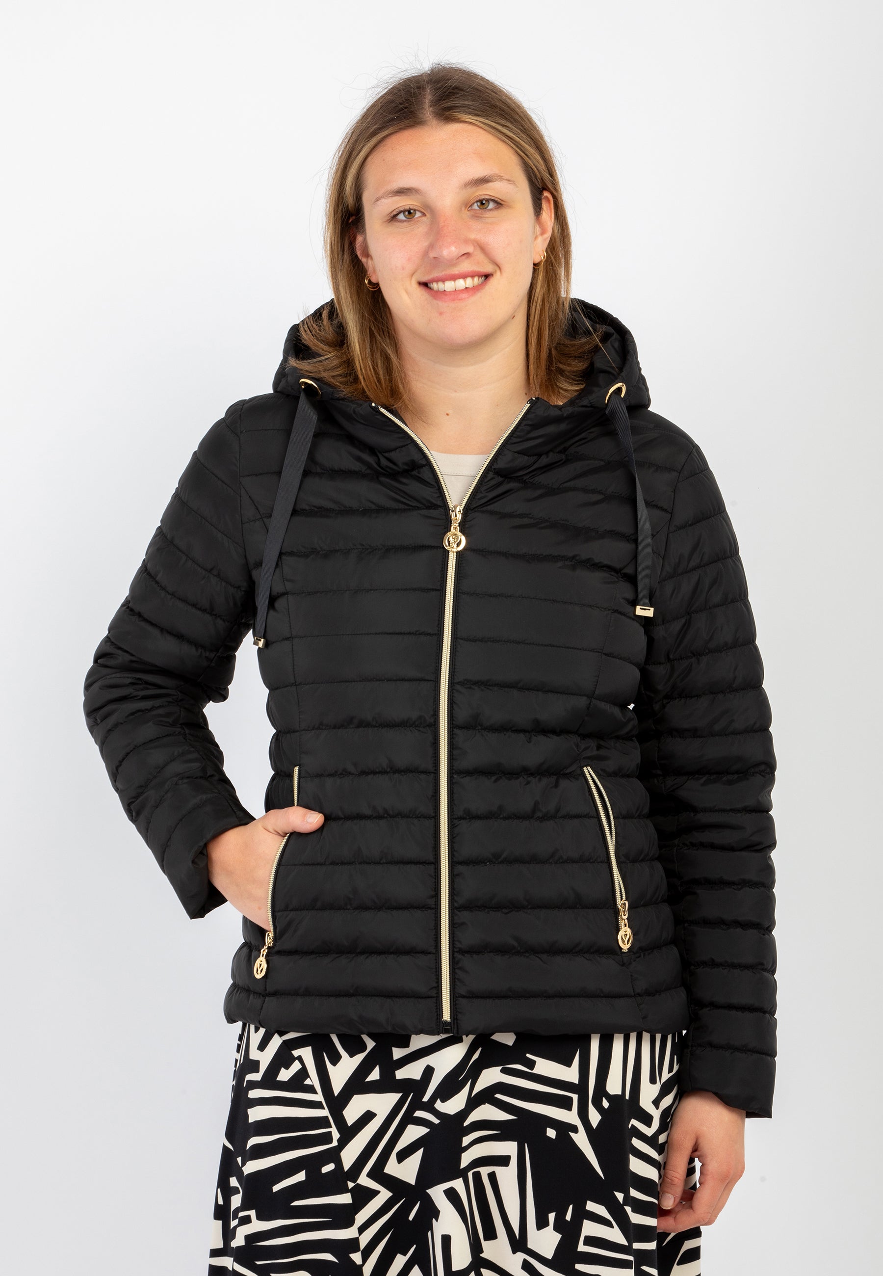 Giubbino Donna Manica Lunga Trapuntato Leggero SATINETTE GIAMILA 027