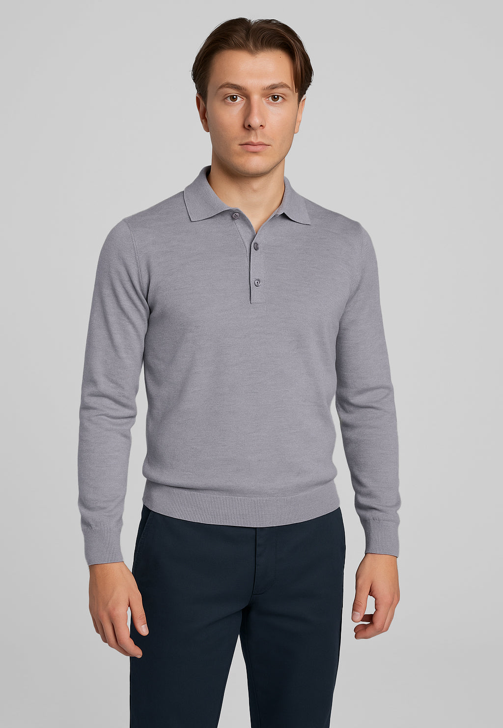 Polo Uomo 100% Lana Merinos GRAN SASSO 55112-14290