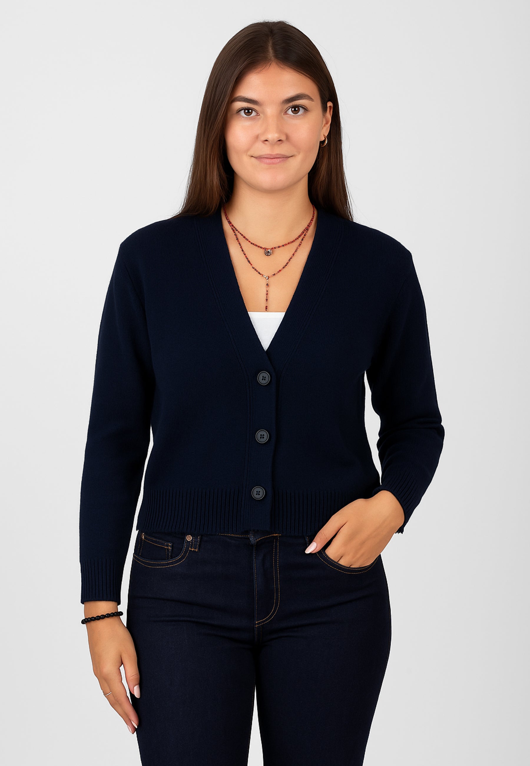 EMME MARELLA Maglia Donna Giacca Cardigan Lana Lana ART. BLAZER