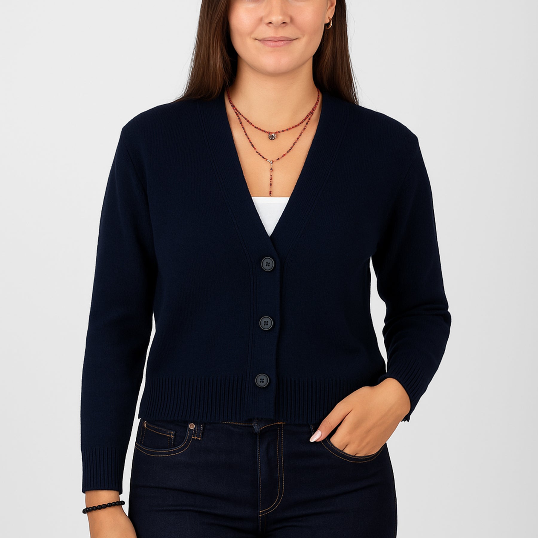 EMME MARELLA Maglia Donna Giacca Cardigan Lana Lana BLAZER