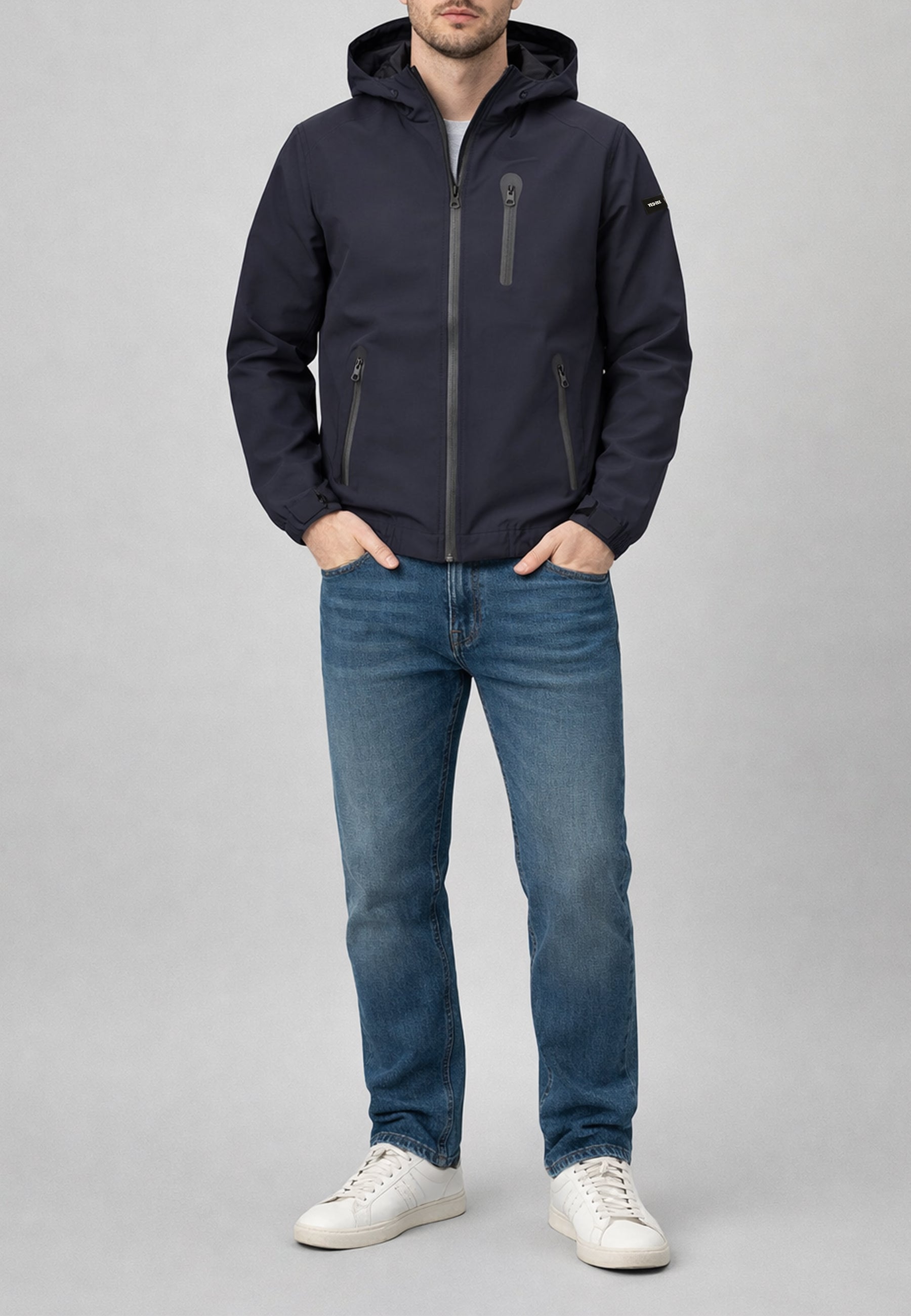 YES ZEE Giubbino Uomo Bomber Antipioggia Nylon ART. 01J503