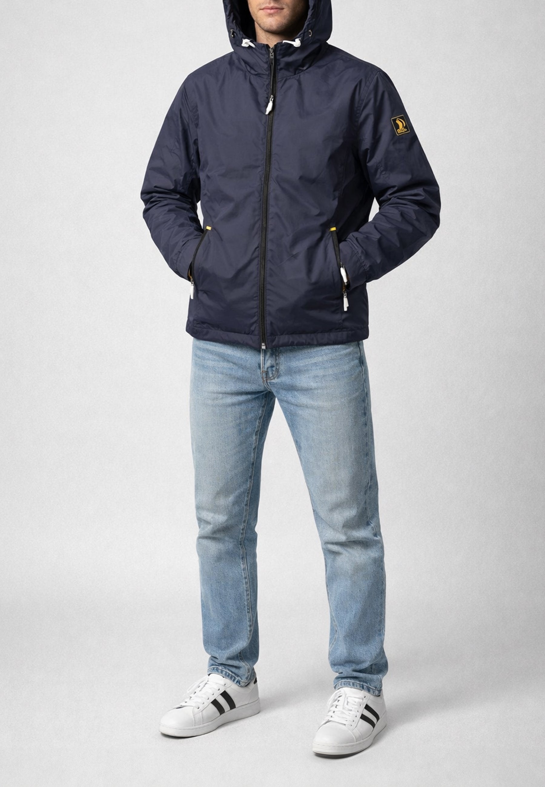 CIESSE PIUMINI Giubbino Uomo Antipioggia Con Cappuccio ART. CASPER P1410P