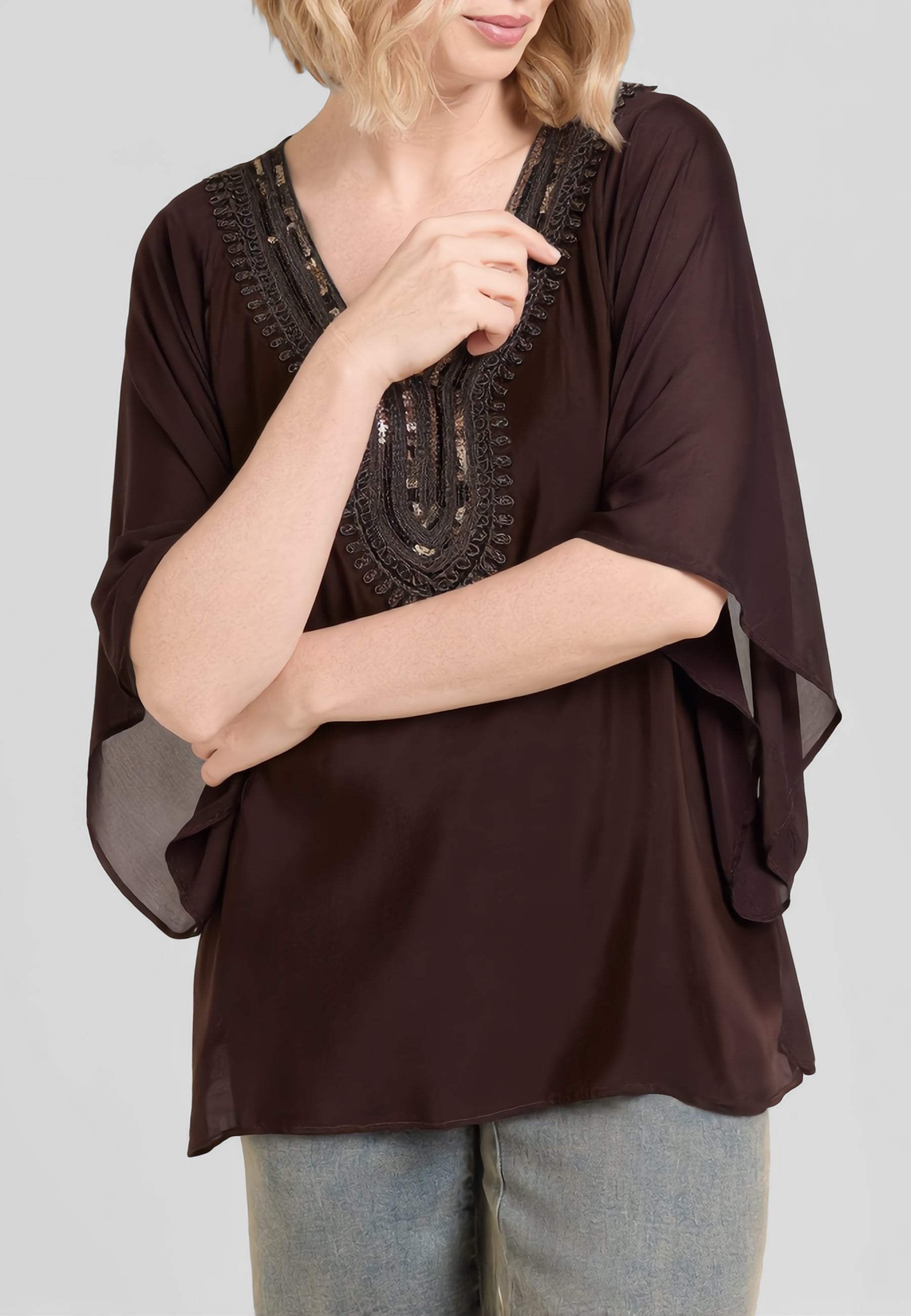 LUISA VIOLA Casacca Donna Caftano In Viscosa E Seta ART. 2236F0-05P1