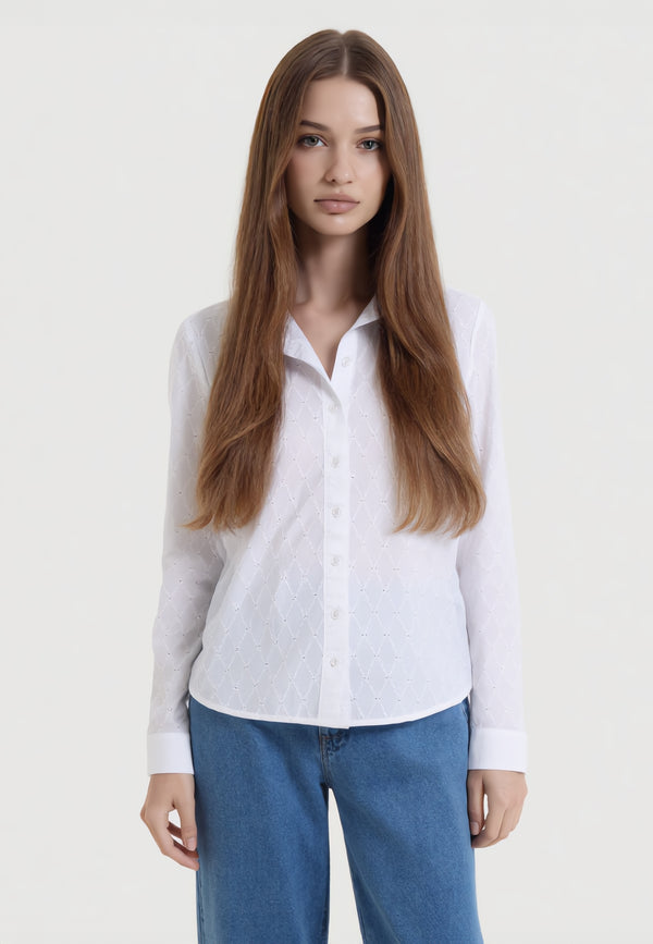 VLT’S BY VALENTINAS Camicia Donna Sangallo Cotone Leggero ART. 26-01