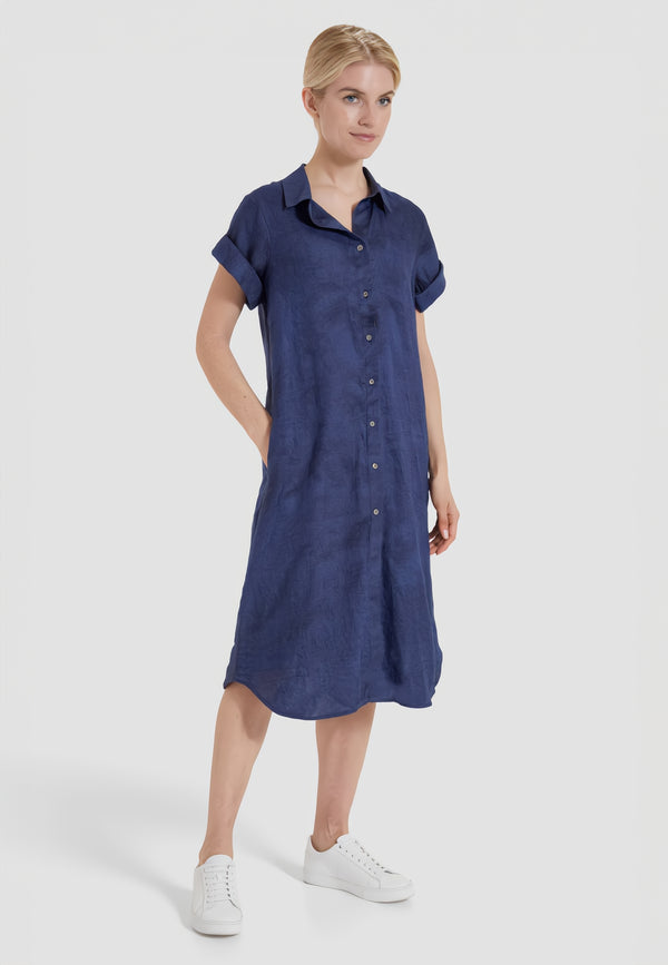 VLT’S BY VALENTINAS Abito Donna Lino Collo Camicia ART. 26-29M