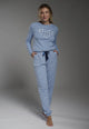 YSABEL MORA Pigiama Donna Lungo Cotone Caldo Stampa Cuore 26215