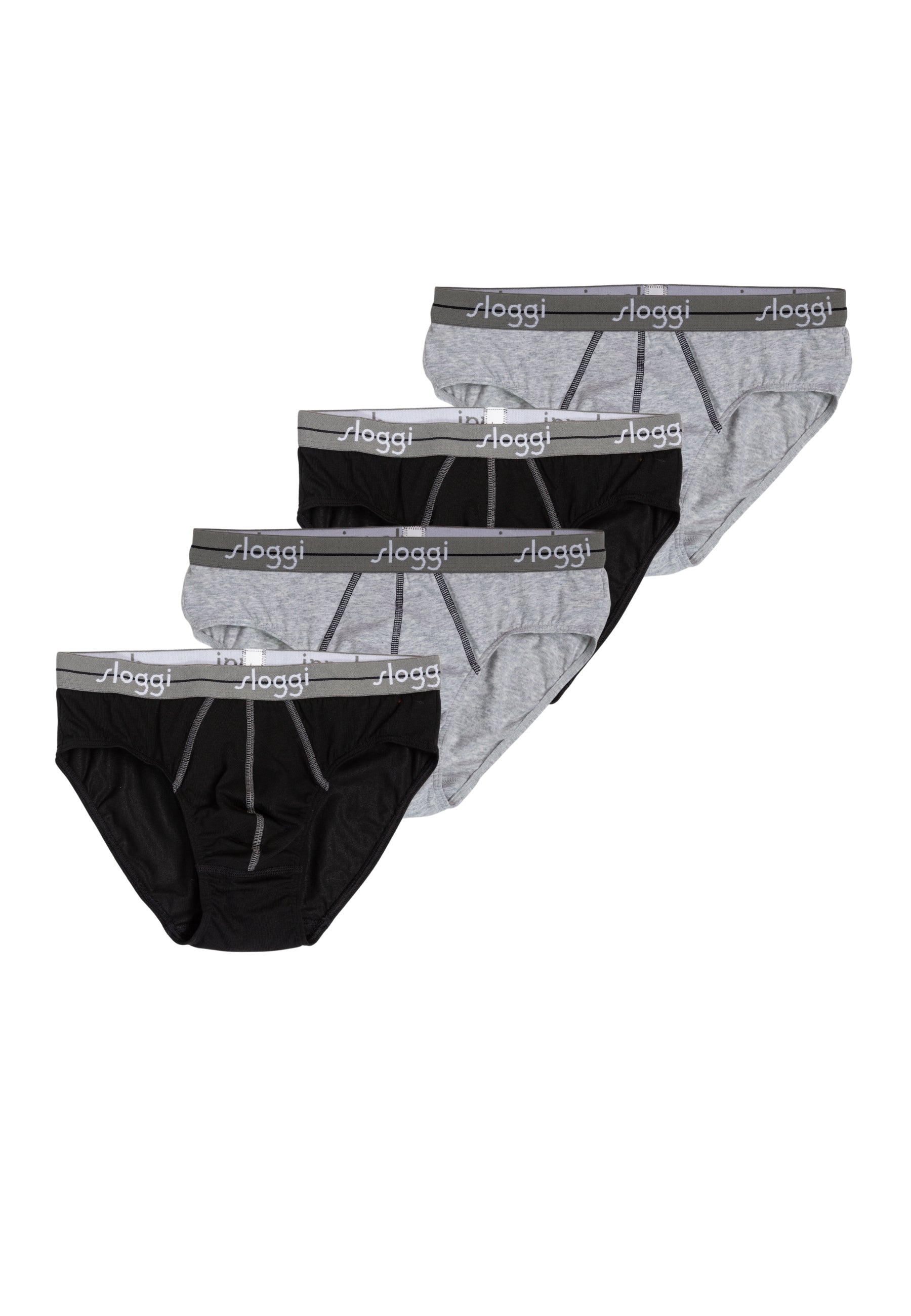 OFFERTA 4 PEZZI SLOGGI START MIDI Slip Medi Bi-Colore Uomo